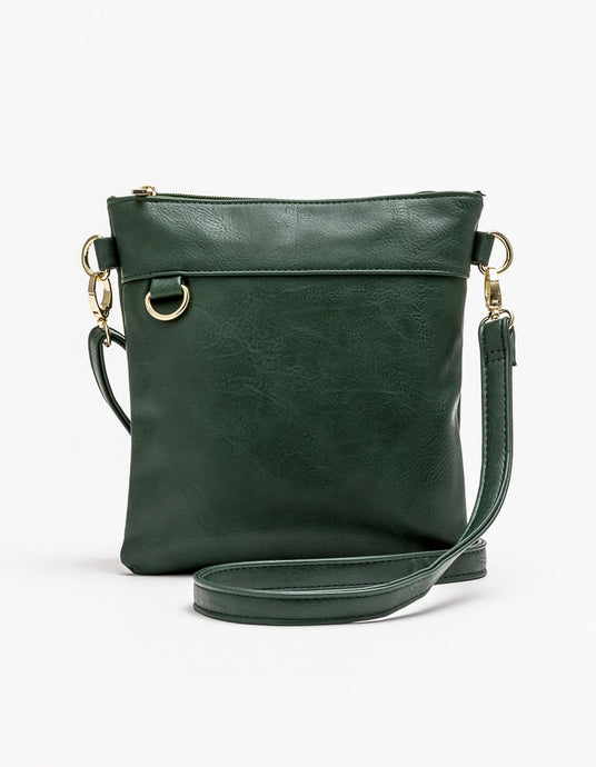 MIDI CITY SATCHEL CROSS BODY Emerald